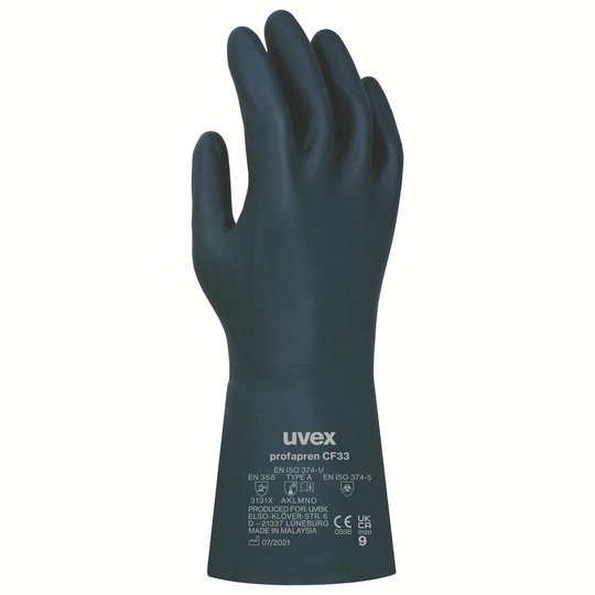 Safety Gloves | uvex profapren CF33 chemical protection glove