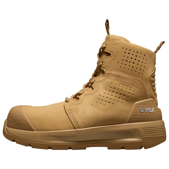 Work Boots | uvex 3 x-flow p zip penetration resistant tan work boots (wheat)