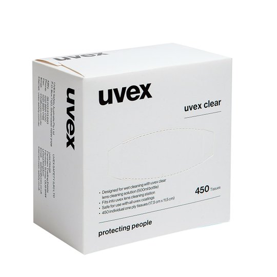 Safety Glasses | uvex lens cleaning tissues
