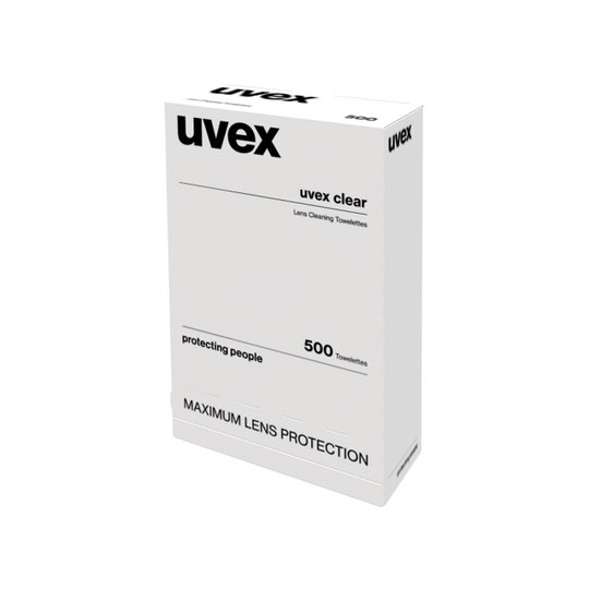 Safety Glasses | uvex lens cleaning towelettes 500 pack