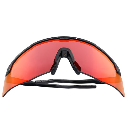 Safety Glasses | uvex apex safety glasses – Black, White Splatter / Red Mirror Lens