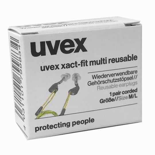 Hearing protection | uvex xact-fit M/L reusable earplugs