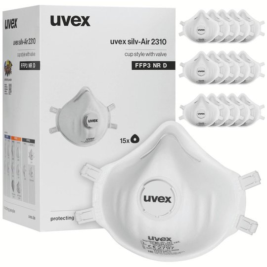 Respiratory protection | uvex silv-Air c 2310 FFP3 preformed mask