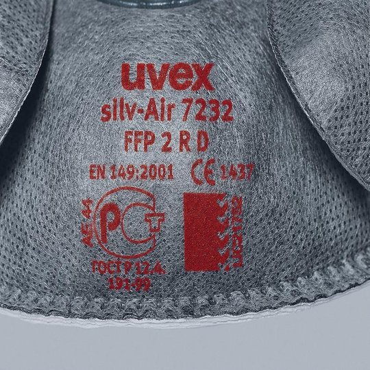 Masques de protection respiratoire | Masque coque respiratoire FFP2 uvex silv-Air e 7232