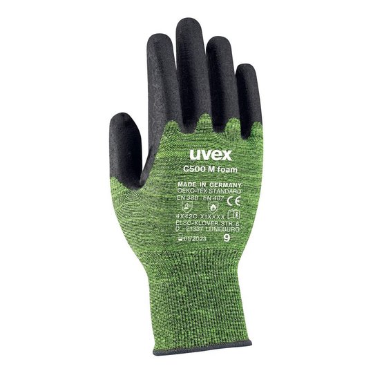 Guantes de seguridad | Guante de protección contra cortes uvex C500 M foam