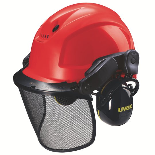 Safety helmets | uvex forestry worker set Mips® red