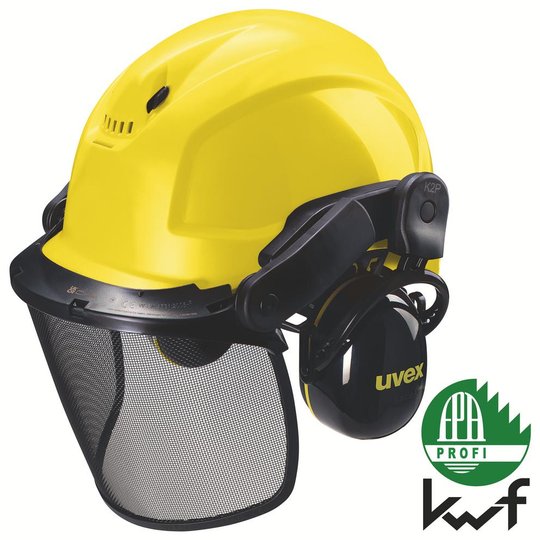 Veiligheidshelmen | uvex bosbouwset Mips® geel