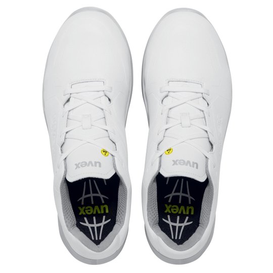 Safety footwear | uvex 1 sport white lace-up shoe S3 SRC