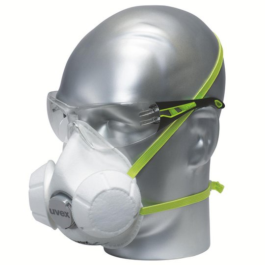 Masques de protection respiratoire | Masque coque respiratoire FFP3 uvex silv-Air e 7333
