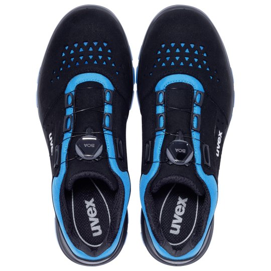 Safety shoes | uvex 2 xenova perforated shoe S1 PL FO SR with BOA® Fit System