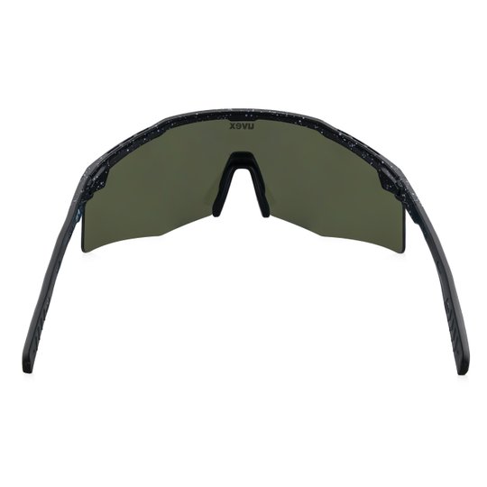 Safety Glasses | uvex apex safety glasses – Black, White Splatter / Red Mirror Lens