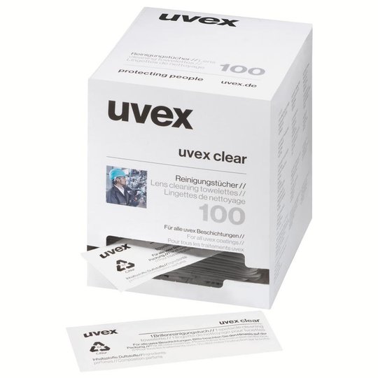 Protection des yeux | Lingettes nettoyantes uvex