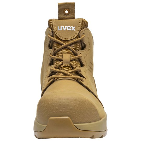 Work Boots | uvex 2 x-flow zip side work boot tan (wheat)