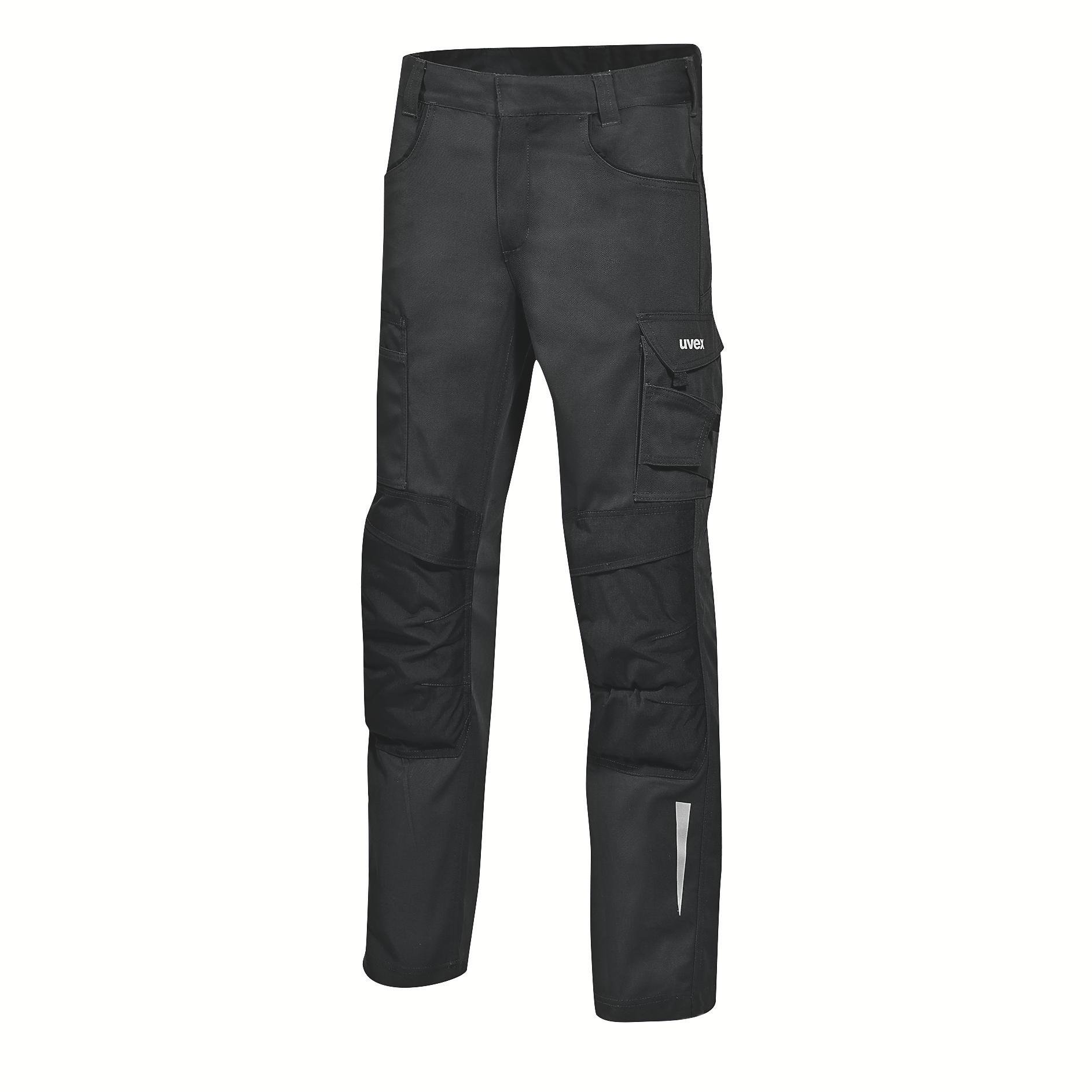Uvex Arbeitshose syneXXo light 7649, Herren, Bundhose, schwarz, Größe 46 – Böttcher AG