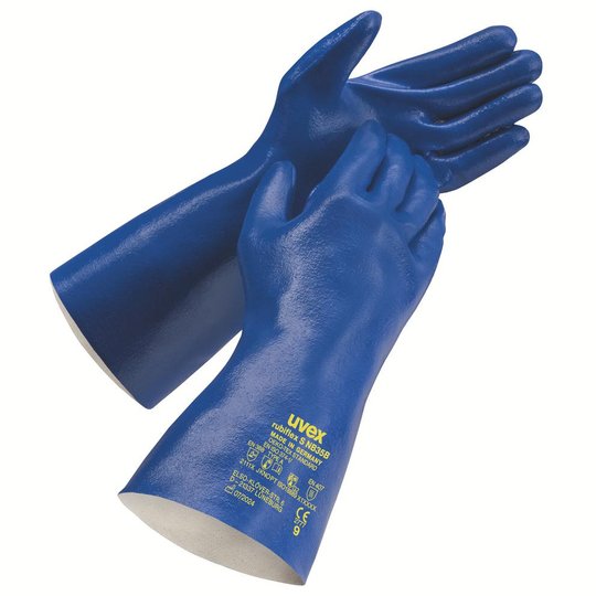 Safety gloves | uvex rubiflex S NB35B chemical protection glove