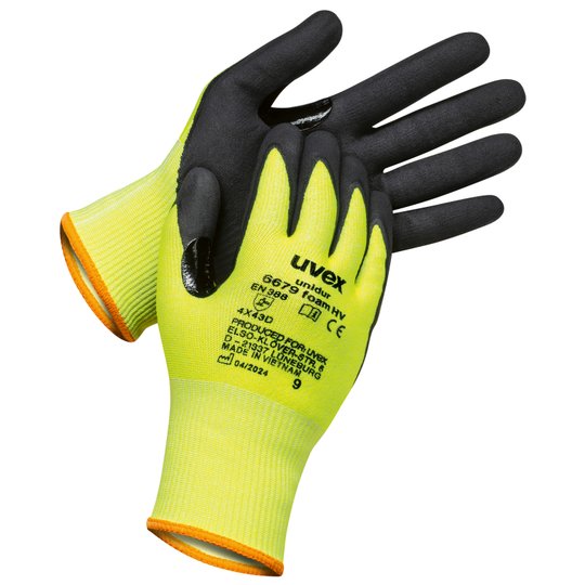 Safety gloves | uvex unidur 6679 foam HV