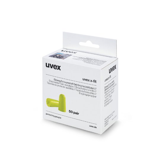 uvex x-fit disposable earplugs mini dispenser