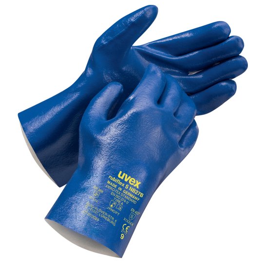 Schutzhandschuhe | Chemikalienschutzhandschuh uvex rubiflex S NB27B