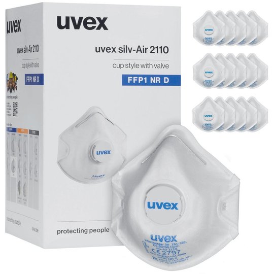 Masques de protection respiratoire | Masque coque respiratoire FFP1 uvex silv-Air c 2110