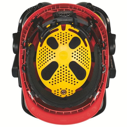 Veiligheidshelmen | uvex bosbouwset Mips® rood