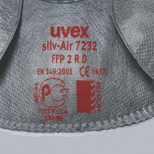 Masques de protection respiratoire | Masque coque respiratoire FFP2 uvex silv-Air e 7232