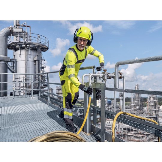 Îmbrăcăminte de protecţie şi îmbrăcăminte de lucru | Pantaloni cu pieptar uvex suXXeed multifunction high vis
