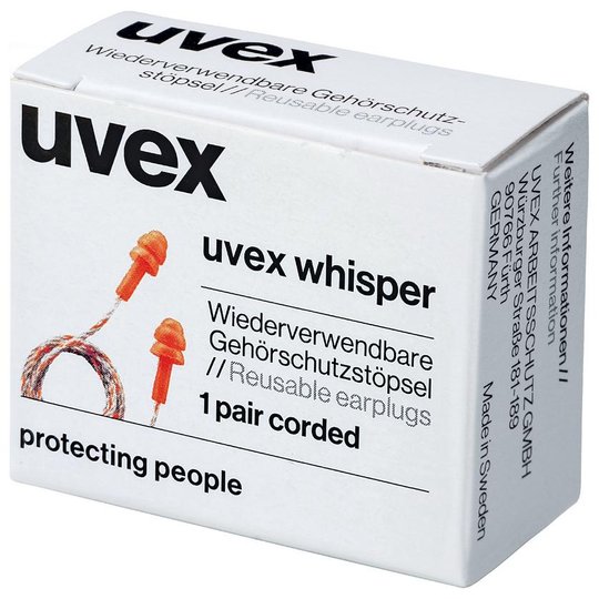 Protections auditives | Bouchons d'oreille réutilisables uvex whisper