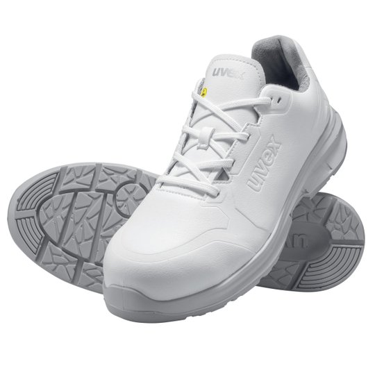 Safety footwear | uvex 1 sport white lace-up shoe S3 SRC