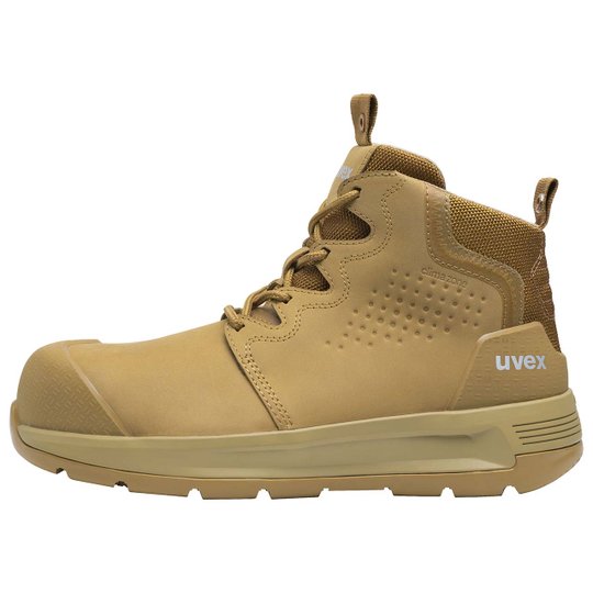 Work Boots | uvex 2 x-flow zip side work boot tan (wheat)
