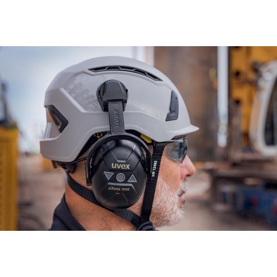 Hearing protection | uvex aXess one helmet earmuffs basic unit