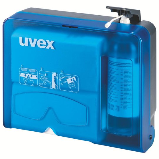 Safety glasses | uvex eyewear cleaning station