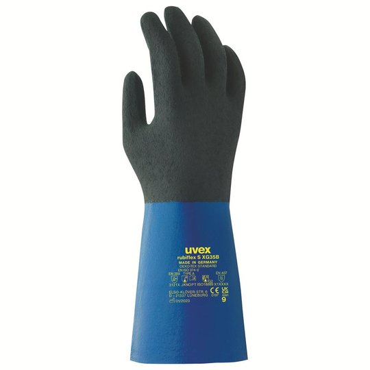 Sarung Tangan Pengaman | sarung tangan pelindung terhadap bahan kimia uvex rubiflex S XG35B