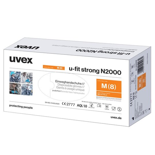 Safety gloves | uvex u-fit strong N2000 chemical protection glove