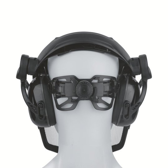 Safety helmets | uvex pheos faceguard mesh visor with hearing protection
