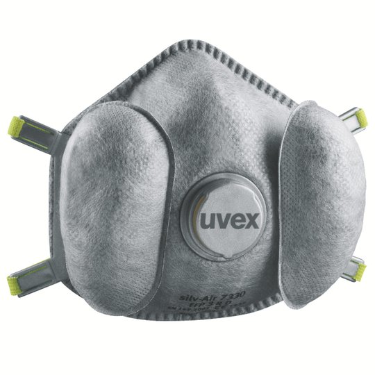 Protection respiratoire | Masque coque respiratoire FFP3 uvex silv-Air e 7330