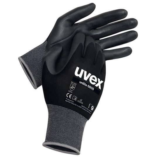 Safety gloves | uvex unilite 6605 safety glove