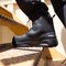 Work Boots | uvex 3 x-flow zip side work boot (black & tan)