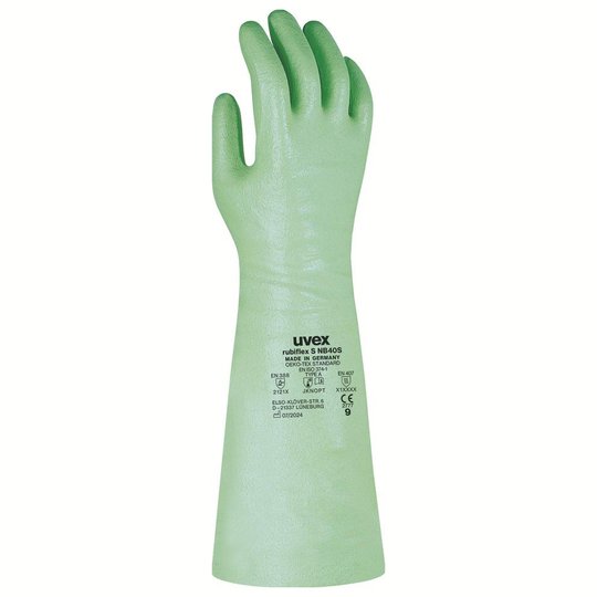 Safety gloves | uvex rubiflex S NB40S chemical protection glove