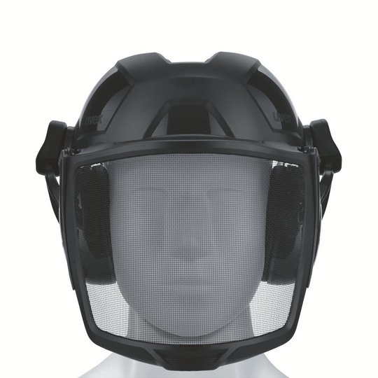 Safety helmets | uvex pheos faceguard mesh visor with hearing protection