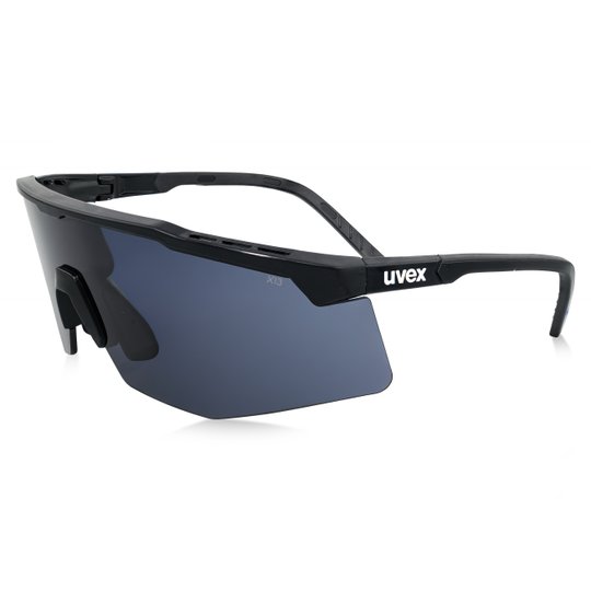 uvex apex safety glasses – Black Frame / Grey Lens