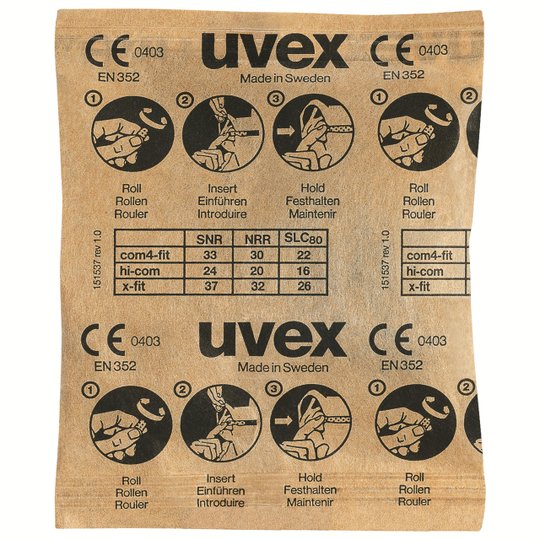 Hearing protection | uvex x-fit disposable earplugs