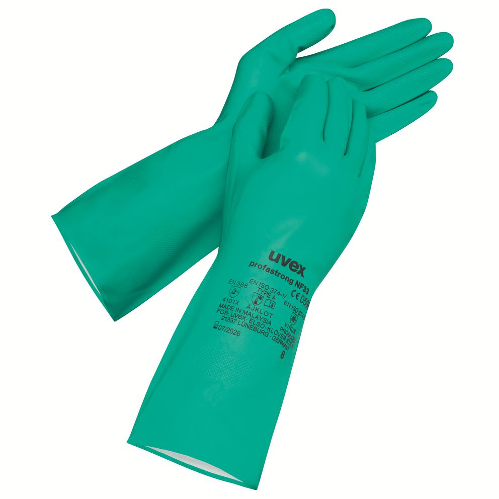 Safety gloves | uvex profastrong NF33 chemical protection glove