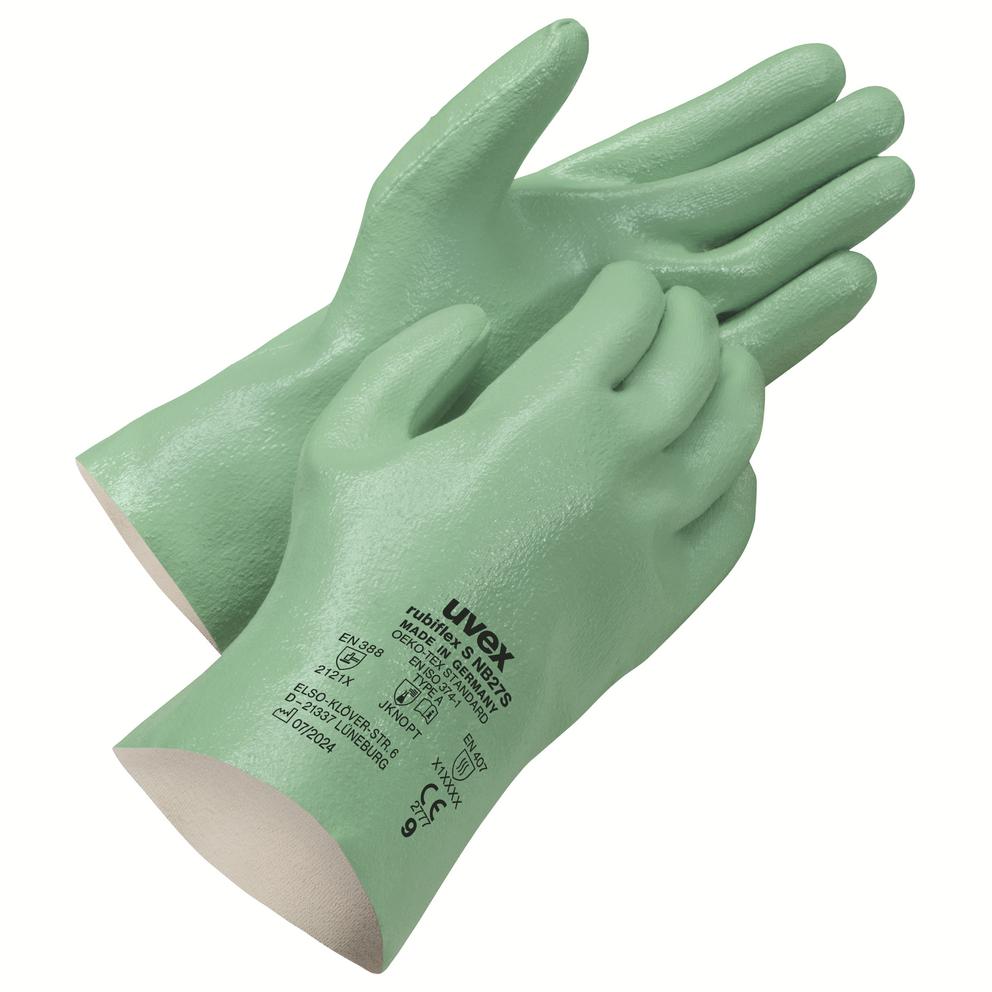 Safety gloves | uvex rubiflex S NB27S chemical protection glove