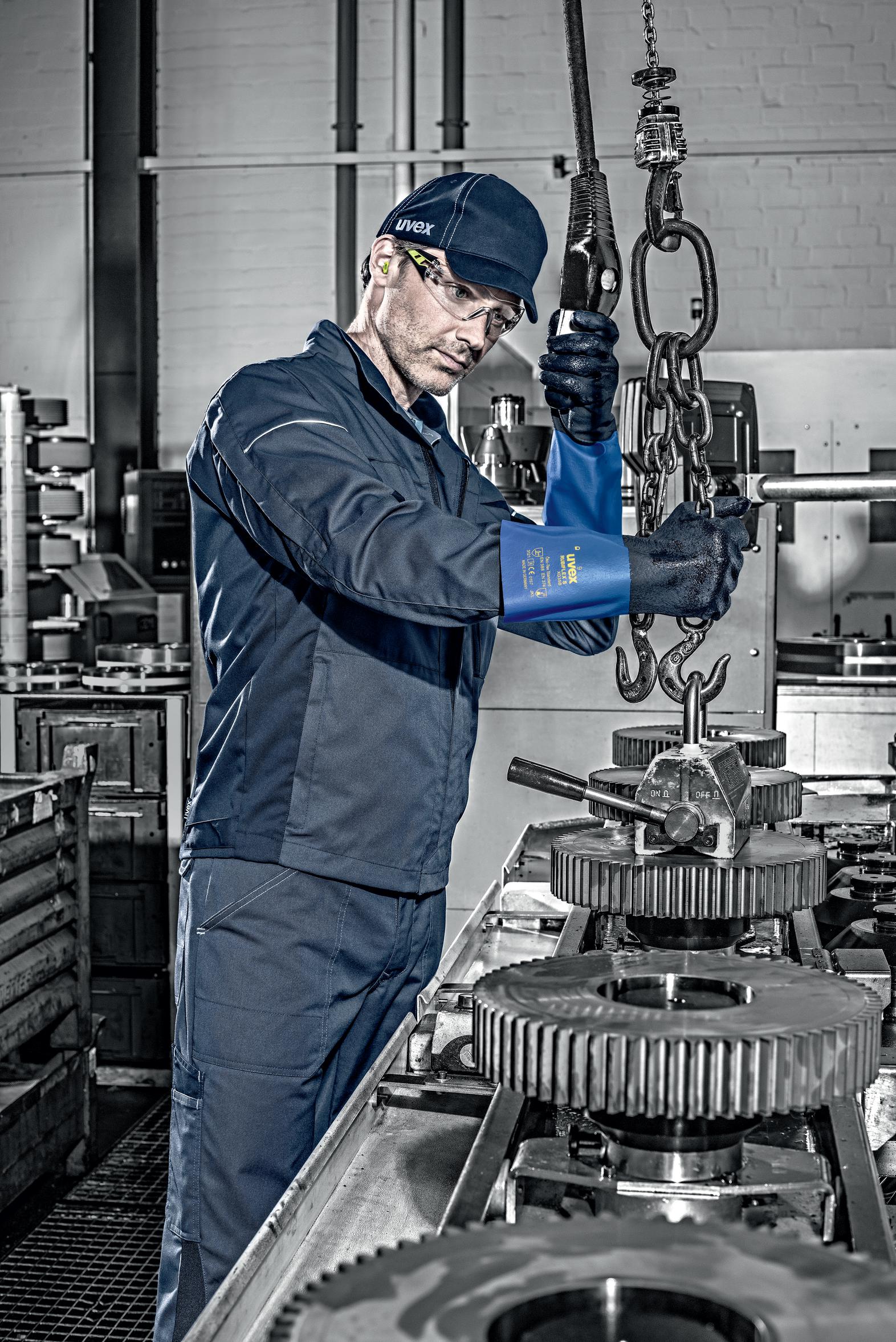Safety gloves | uvex rubiflex S XG27B chemical protection glove