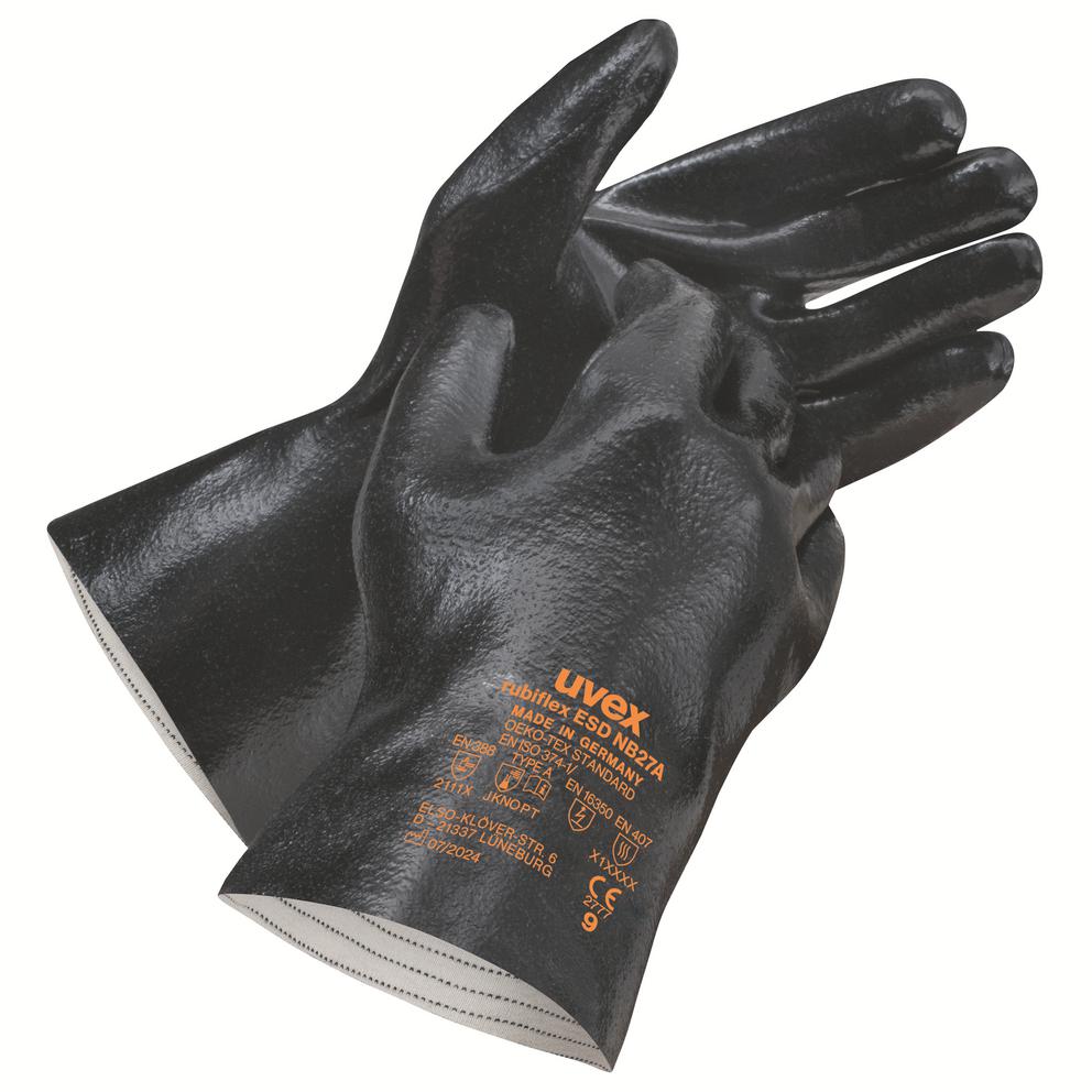 uvex rubiflex ESD NB27A chemical protection glove