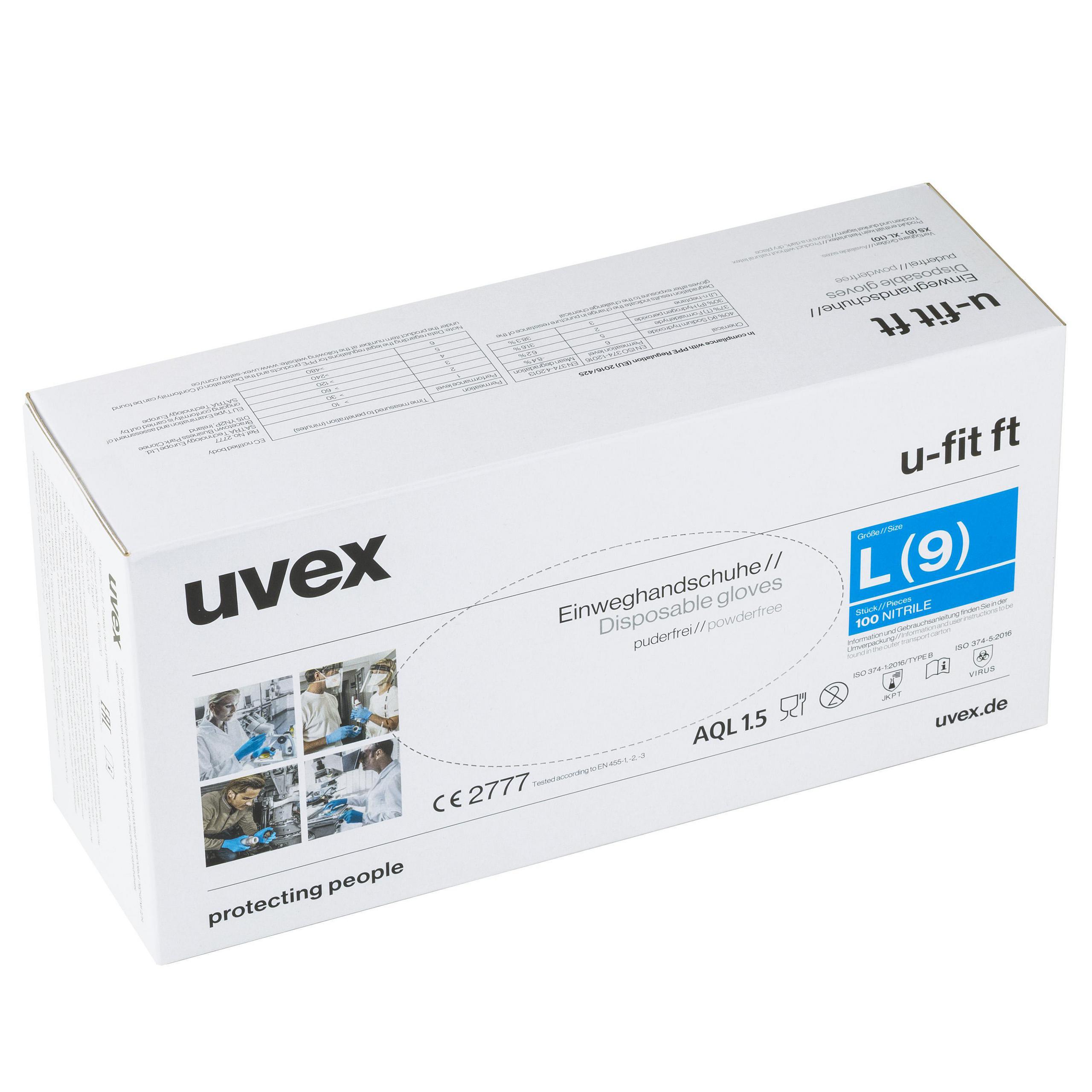 Safety gloves | uvex u-fit ft chemical protection glove