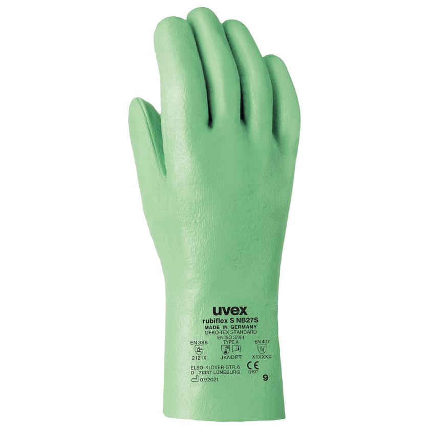 Safety gloves | uvex rubiflex S NB27S chemical protection glove