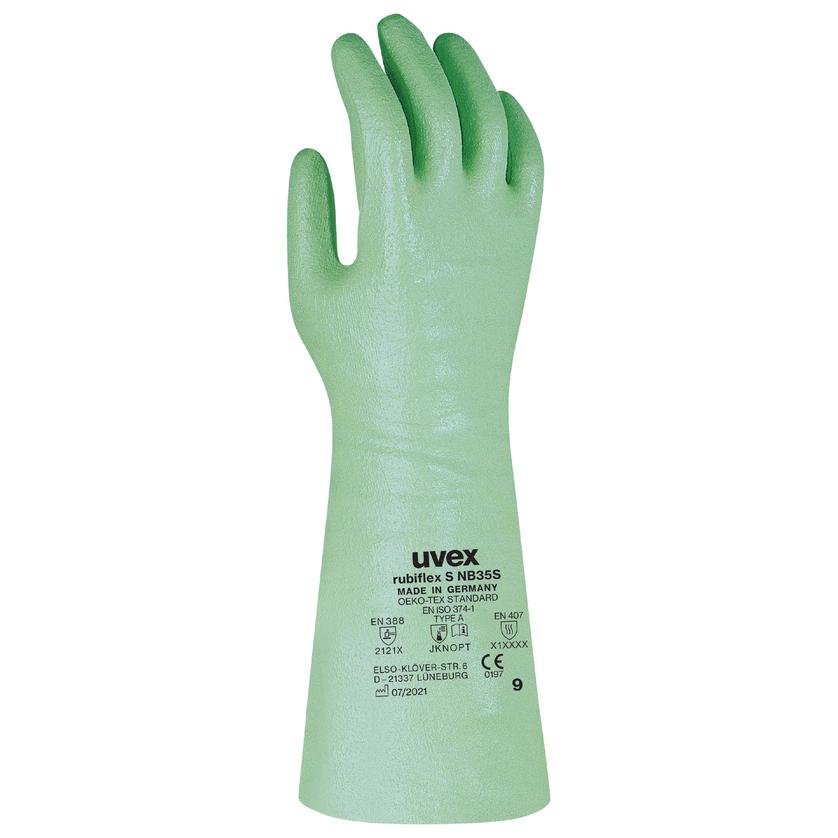 Safety gloves | uvex rubiflex S NB35S chemical protection glove