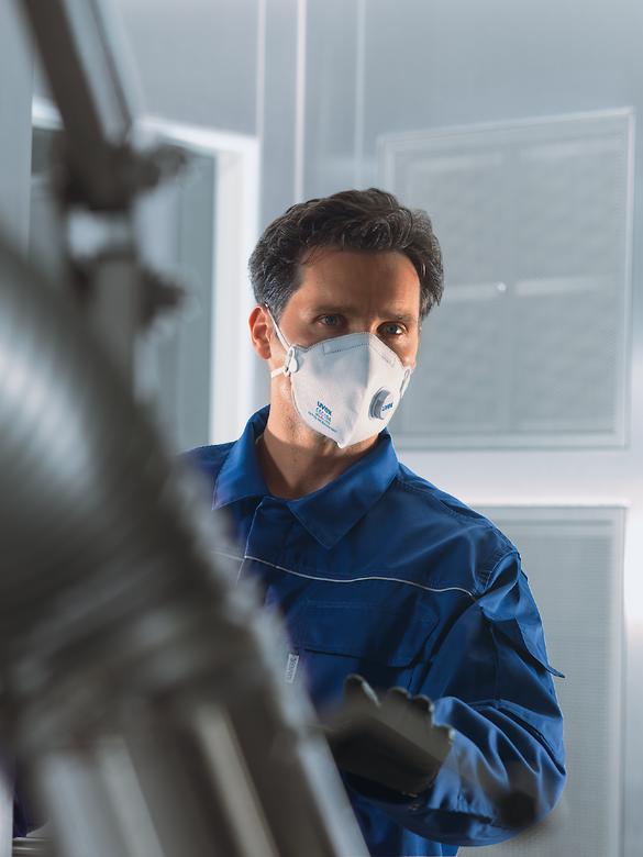 Masques de protection respiratoire | Masque pliable respiratoire FFP1 uvex silv-Air c 3110
