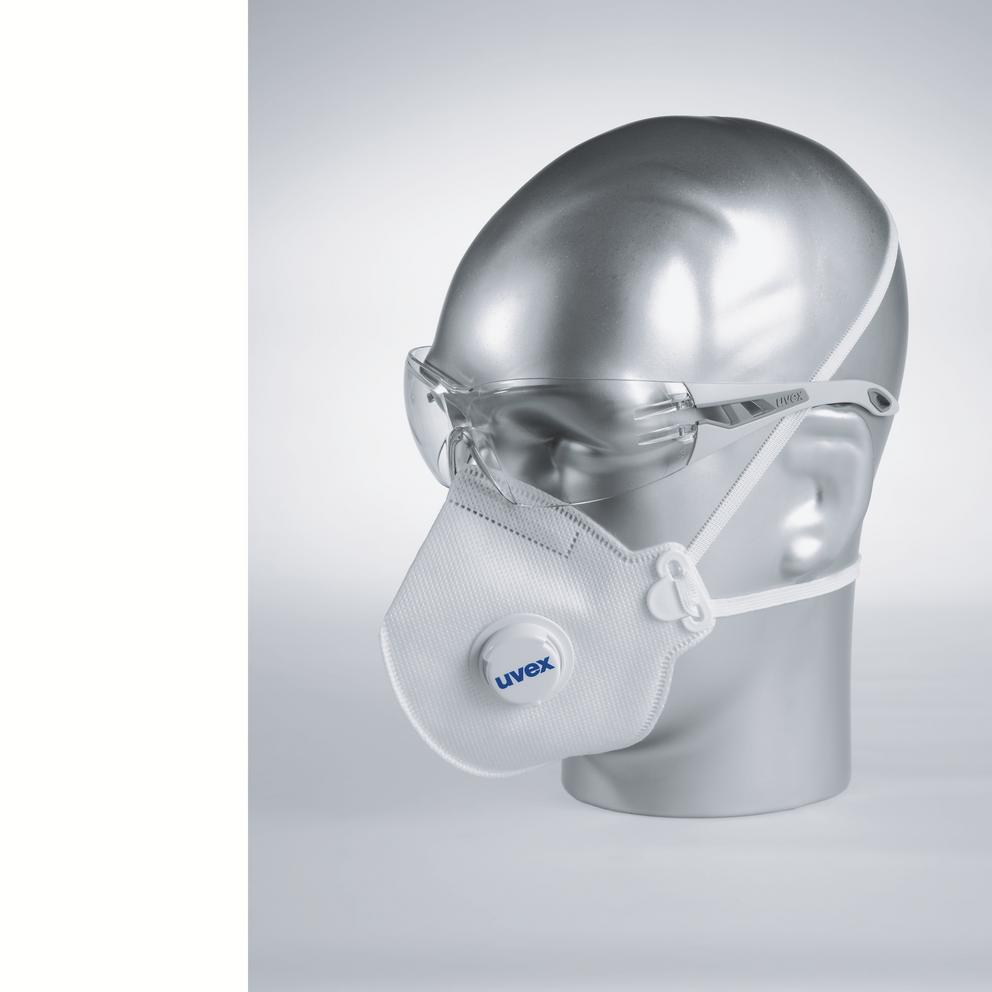 Masques de protection respiratoire | Masque pliable respiratoire FFP1 uvex silv-Air c 3110